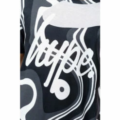 Hype. Boys Black Liquid Wave Script T-Shirt -Hype Shop unnamed file 369