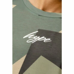 Hype. Boys Green Cut Camo Scribble T-Shirt -Hype Shop unnamed file 380
