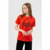 Hype. Girls Red Heart Stamp Script T-Shirt -Hype Shop unnamed file 382