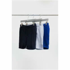 Hype. Black/Grey/Navy 3 Pack Kids Shorts -Hype Shop unnamed file 3949
