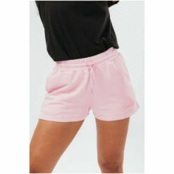 Hype. Pink High Waisted Baggy Jersey Shorts -Hype Shop unnamed file 3961