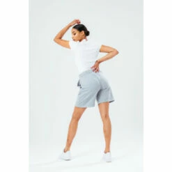 Hype. Grey Reverse Loop Back Shorts -Hype Shop unnamed file 3979
