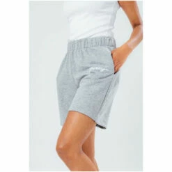 Hype. Grey Reverse Loop Back Shorts -Hype Shop unnamed file 3981