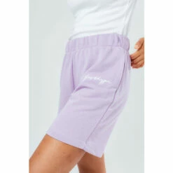 Hype. Purple Reverse Loop Back Shorts -Hype Shop unnamed file 3985