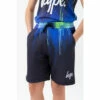 Hype. Black Pacific Drips Script Shorts 2 Hype. Black Pacific Drips Script Shorts -Hype Shop unnamed file 4012