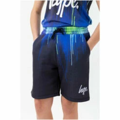 Hype. Black Pacific Drips Script Shorts -Hype Shop unnamed file 4014