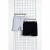 Hype. Black/Grey Two Pack Kids Shorts 2 Hype. Black/Grey Two Pack Kids Shorts -Hype Shop unnamed file 4048