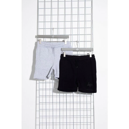 unnamed-file-4048.jpg Hype. Black/Grey Two Pack Kids Shorts -Hype Shop unnamed file 4048