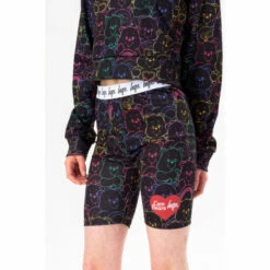 Hype. X Care Bears Girls Black Outline Cycling Shorts