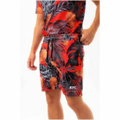 Hype. X KFC Red Palm Print Shorts -Hype Shop unnamed file 4080