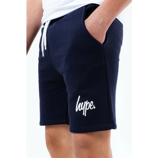unnamed-file-4114.jpg Hype. Navy Blue Script Drawstring Kids Shorts -Hype Shop unnamed file 4114