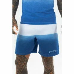 Hype Mens Blue Lake Fade Scribble Shorts