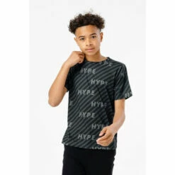 Hype. Boys Black Illusion T-Shirt -Hype Shop unnamed file 413