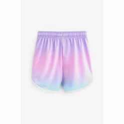 Hype. Girls Lilac Purple Fade Script Runner Shorts -Hype Shop unnamed file 4183