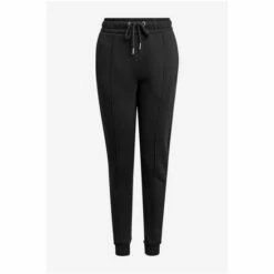 Hype. Womens Black Exposed Overlock Justhype Joggers -Hype Shop unnamed file 4214