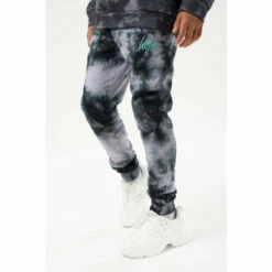 Hype. Boys Grey Acid Wash Script Joggers