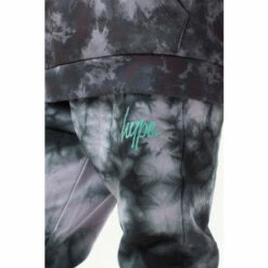 Hype. Boys Grey Acid Wash Script Joggers -Hype Shop unnamed file 4217
