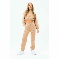 Hype. Womens Natural Sand Drawcord Joggers -Hype Shop unnamed file 4227