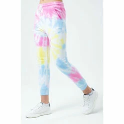 Hype. Kids Black Rainbow Pastel Tie Dye Script Logo Joggers