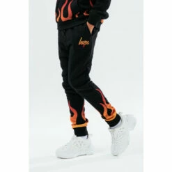 Hype. Black Flame Cuff Joggers