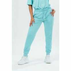 Hype. Womens Mint Green Washed Scribble Logo Joggers