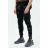 Hype. Mens Black Multi Dark Acid Wash Joggers -Hype Shop unnamed file 4321