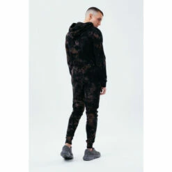 Hype. Mens Black Multi Dark Acid Wash Joggers -Hype Shop unnamed file 4323