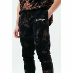Hype. Mens Black Multi Dark Acid Wash Joggers -Hype Shop unnamed file 4325