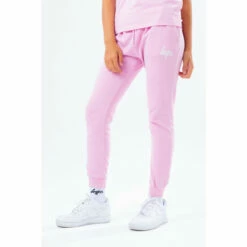 Hype Pink Washed Scribble Logo Joggers