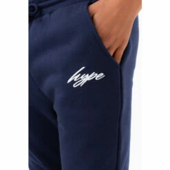 Hype. Boys Navy Blue Scribble Embroidered Joggers -Hype Shop unnamed file 4387