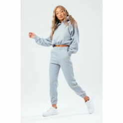 Hype. Womens Grey Marl Joggers -Hype Shop unnamed file 4417