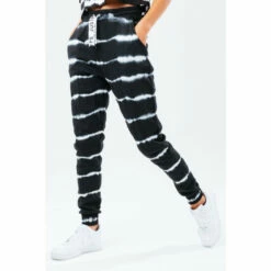 Hype. Black Dye Stripe Oversized Joggers