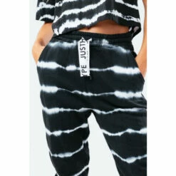 Hype. Black Dye Stripe Oversized Joggers -Hype Shop unnamed file 4425