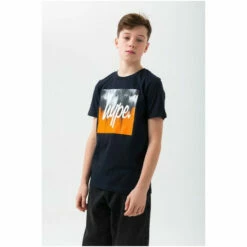 Hype. Blue Orange Drips Square T-Shirt -Hype Shop unnamed file 444