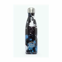 Hype. Black Splatter Metal Reuseable Water Bottle -Hype Shop unnamed file 4445