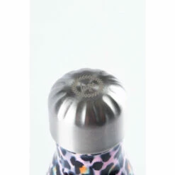 Hype. Disco Leopard Metal Reusable Water Bottle -Hype Shop unnamed file 4464