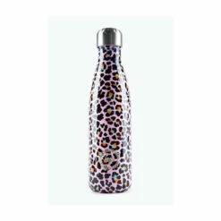 Hype. Disco Leopard Metal Reusable Water Bottle -Hype Shop unnamed file 4465