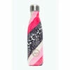 Hype. Pink Leopard Glitter Wave Metal Water Bottle -Hype Shop unnamed file 4471
