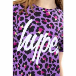 Hype. Purple Funk Leopard T-Shirt -Hype Shop unnamed file 448