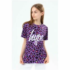 Hype. Purple Funk Leopard T-Shirt -Hype Shop unnamed file 449