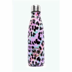 Hype. Purple Rainbow Leopard Crest Water Bottle -Hype Shop unnamed file 4497