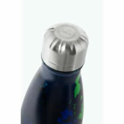 Hype. Large Black Splat Metal Water Bottle -Hype Shop unnamed file 4501