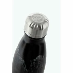 Hype. Black Mono Static Wave Metal Bottle -Hype Shop unnamed file 4514