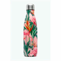 Hype. Pink Flamingo Rainforest Metal Water Bottle