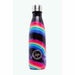 Hype. Black Midnight Rainbow Crest Water Bottle