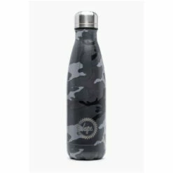 Hype. Black Mono Camo Metal Water Bottle 6 Hype. Black Mono Camo Metal Water Bottle -Hype Shop unnamed file 4594