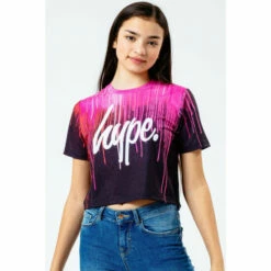 Hype. Pink Lilac Kids Crop T-Shirt