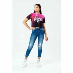 Hype. Pink Lilac Kids Crop T-Shirt -Hype Shop unnamed file 465