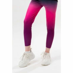 Hype. Girls Black To Pink Fade Script T-Shirt, Leggings And Scrunchie Set -Hype Shop unnamed file 4673