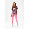 Hype. Girls Pink Leopard T-Shirt And Leggings Set -Hype Shop unnamed file 4676